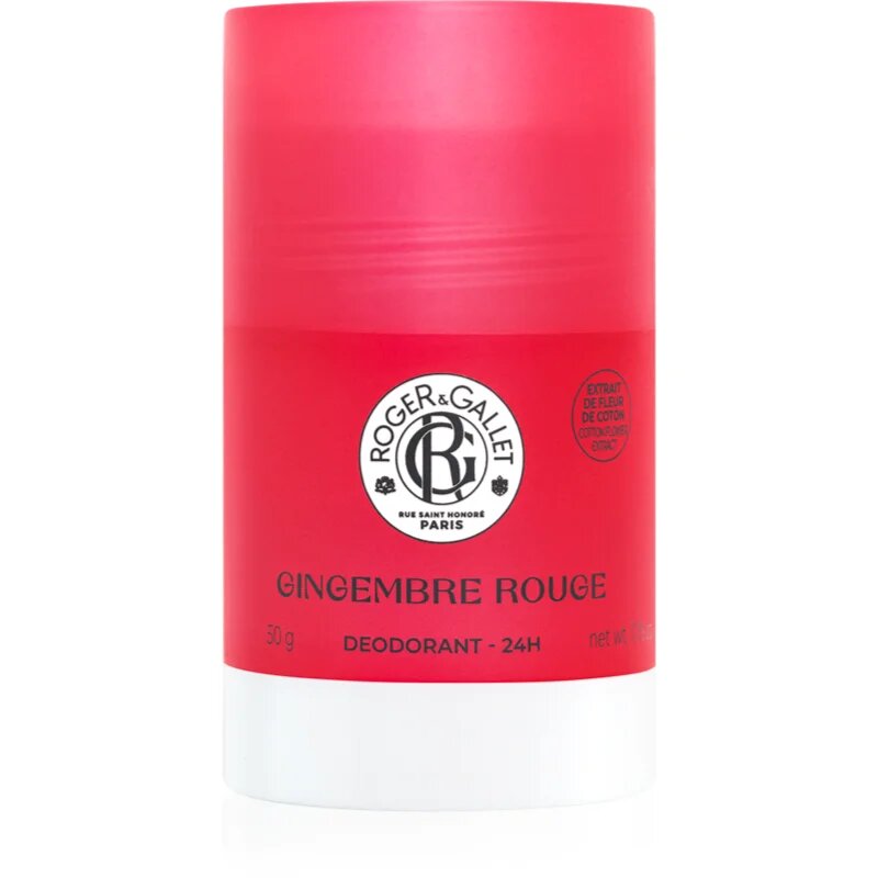 Roger & Gallet Gingembre Rouge tuhý deodorant bez obsahu hliníkových solí pro ženy 50 g