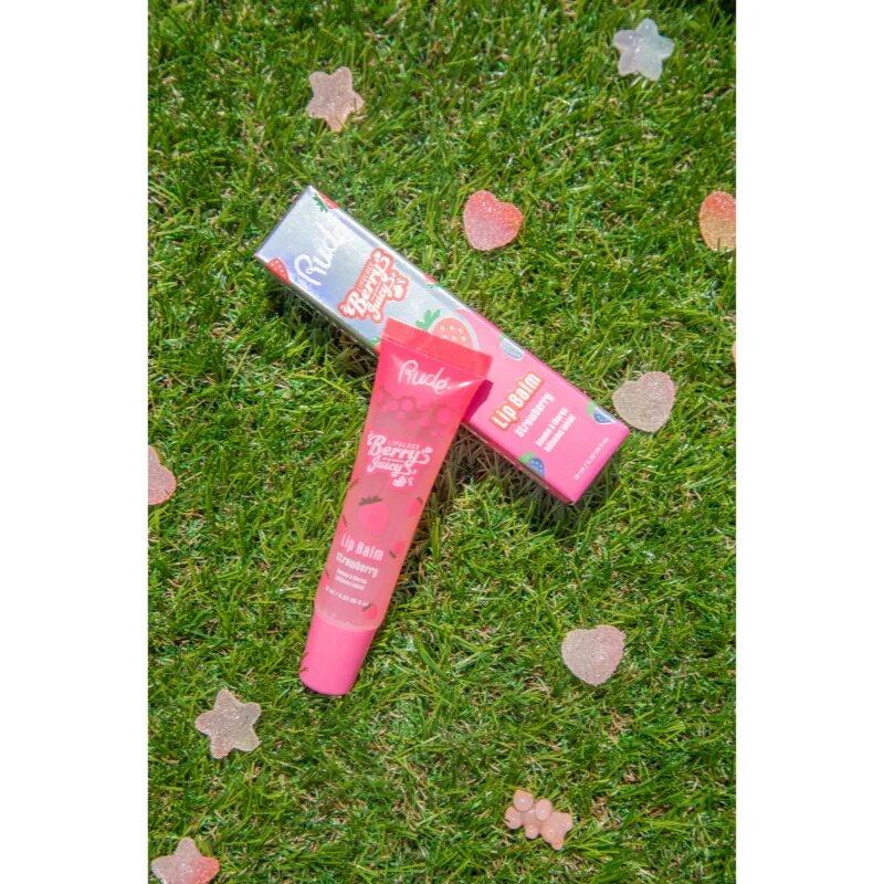 Rude Cosmetics Berry Juicy hydratační balzám na rty odstín Strawberry 10 ml