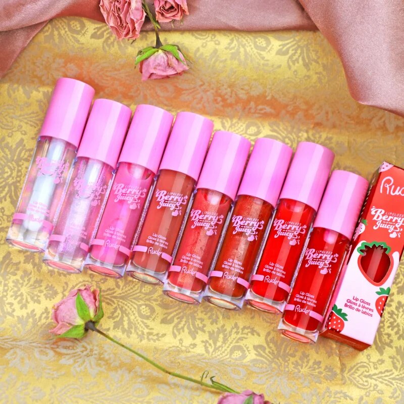 Rude Cosmetics Berry Juicy hydratační lesk na rty odstín Coral Kiss 4 g
