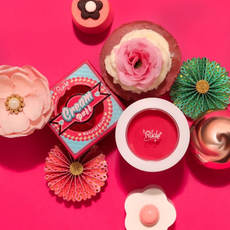 Rude Cosmetics Cream Puff krémová tvářenka odstín Cake Pop 6 g