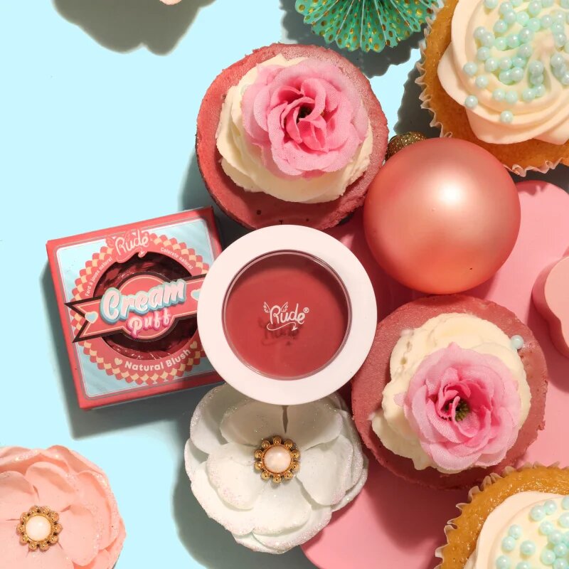 Rude Cosmetics Cream Puff krémová tvářenka odstín Mochi 6 g