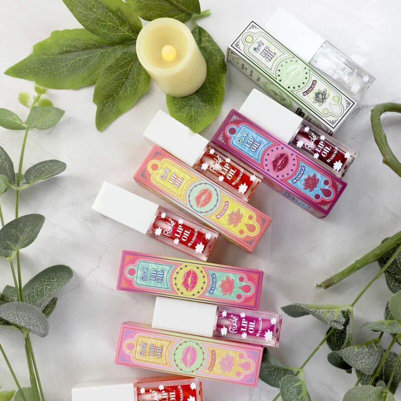 Rude Cosmetics Lip Oil Massage olej na rty s hydratačním účinkem odstín Chillaxin’ Cherry 4 ml