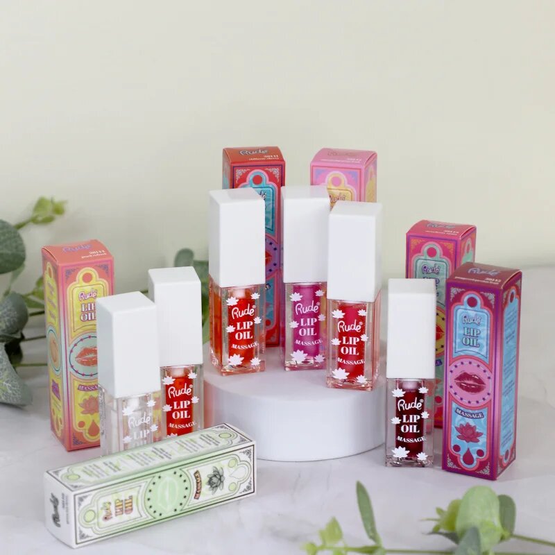 Rude Cosmetics Lip Oil Massage olej na rty s hydratačním účinkem odstín Strawberry Sauna 4 ml