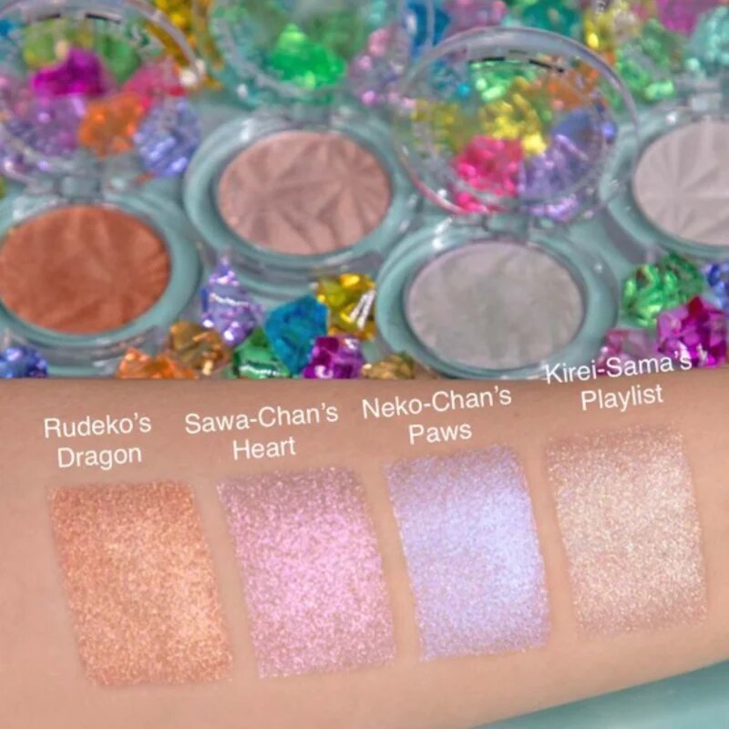 Rude Cosmetics Manga Collection Twinkle Twinkle Highlighter kompaktní pudrový rozjasňovač odstín Kirei-Sama's Playlist 4 g