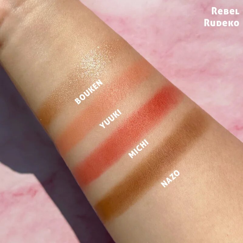 Rude Cosmetics Manga Face Palette multifunkční paleta na obličej odstín Rebel Rudeko 11.2 g