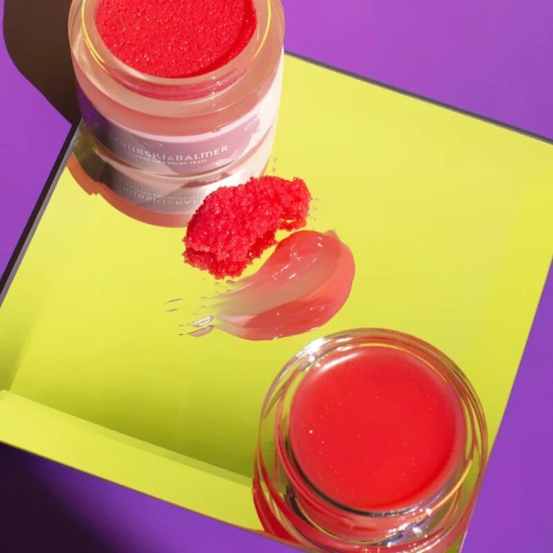 Rude Cosmetics Scrubski & Balmer balzám a peeling na rty odstín Grapefruit 7.5 g