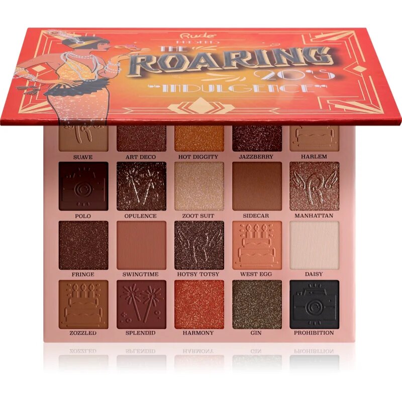 Rude Cosmetics The Roaring 20's paletka očních stínů odstín Indulgence 24 g