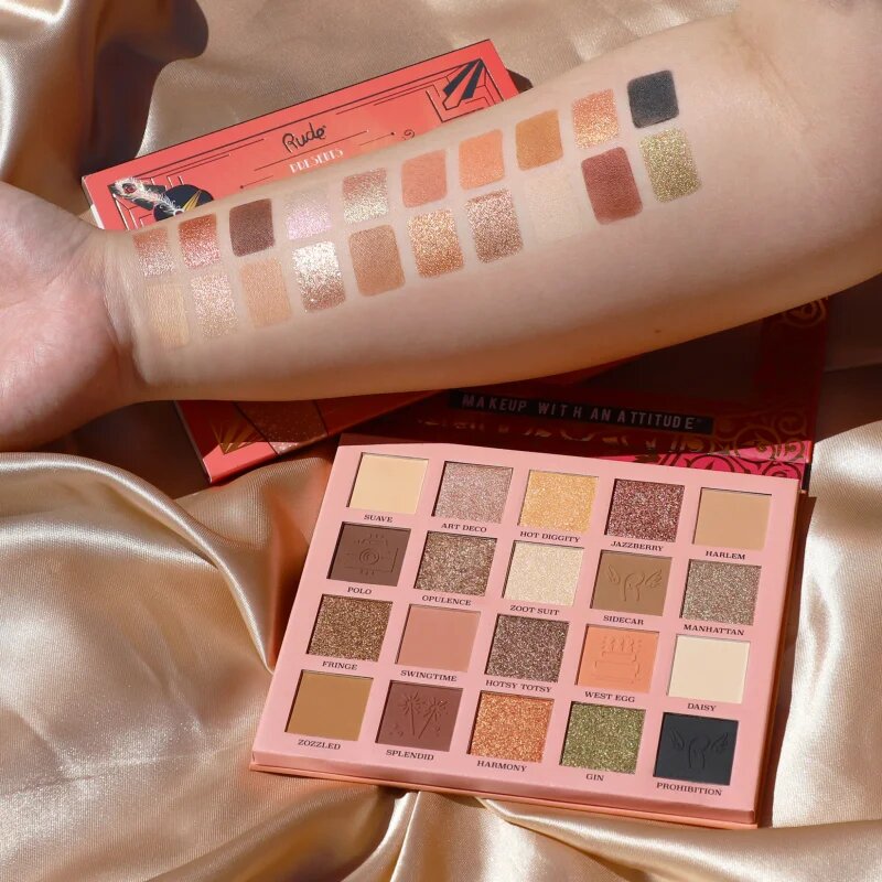 Rude Cosmetics The Roaring 20's paletka očních stínů odstín Indulgence 24 g