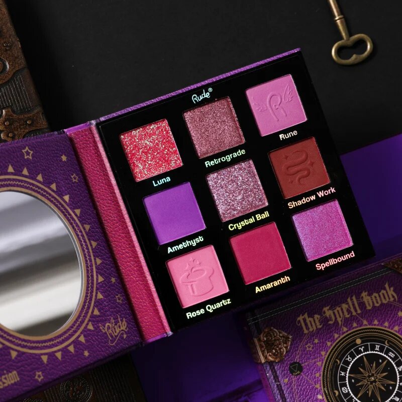 Rude Cosmetics The Spell Book paletka očních stínů odstín Passion 10.8 g