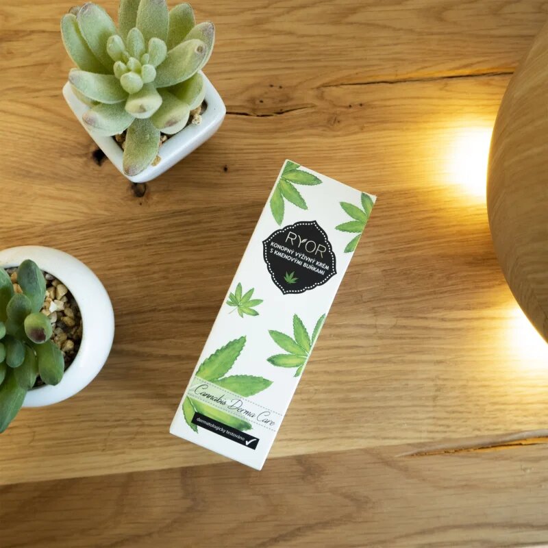 RYOR Cannabis Derma Care konopný výživný krém s kmenovými buňkami 50 ml