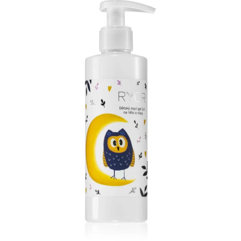 RYOR Dětská Kosmetika dětský mycí gel a šampon 2 v 1 200 ml