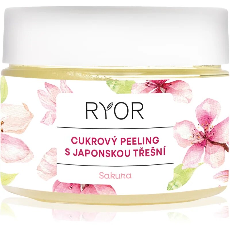 RYOR Japonská Třešeň cukrový peeling pro jemné čištění a výživu pokožky 325 g