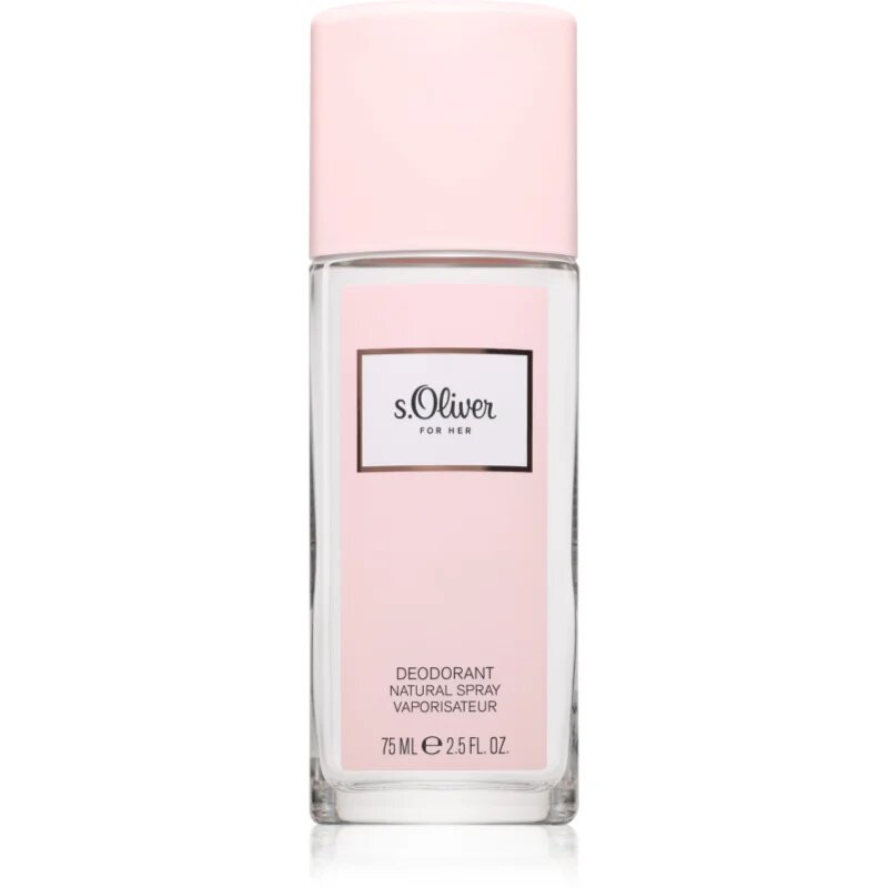 s.Oliver For Her deodorant s rozprašovačem pro ženy 75 ml