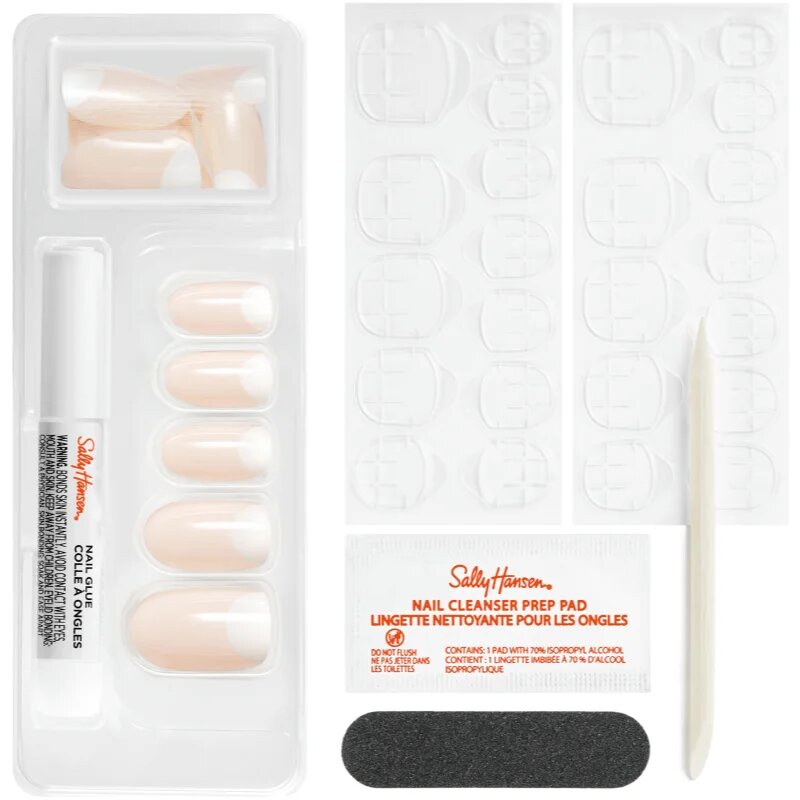 Sally Hansen Salon Effects umělé nehty OV161 Moon-Ami 24 ks