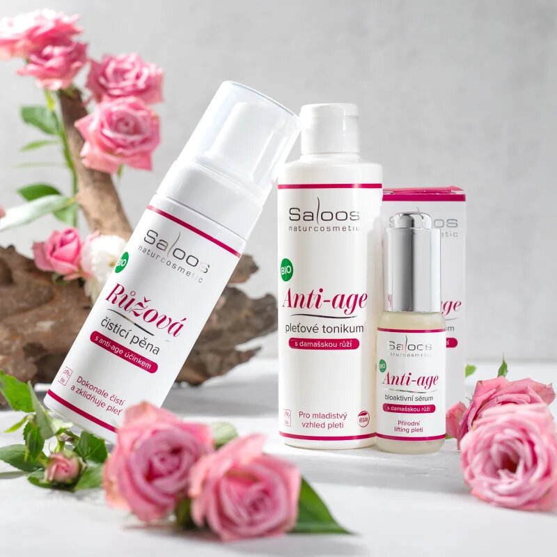 Saloos Anti-Age liftingové zpevňující sérum pro mladistvý vzhled damašská růže 20 ml