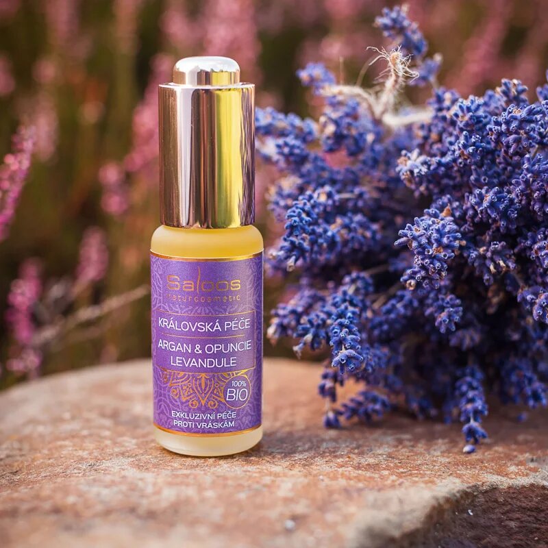 Saloos Bio Královská Péče Argan & Opuncie & Levandule bio arganový olej s vůní levandule 20 ml