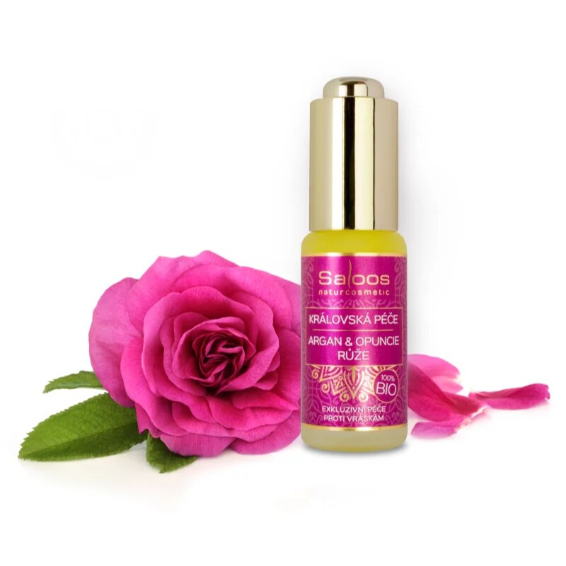Saloos Bio Královská Péče Argan & Opuncie & Růže bio arganový olej s protivráskovým účinkem 20 ml