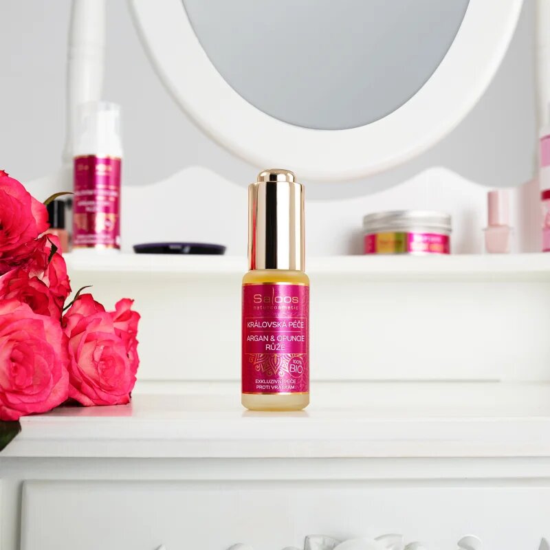 Saloos Bio Královská Péče Argan & Opuncie & Růže bio arganový olej s protivráskovým účinkem 20 ml