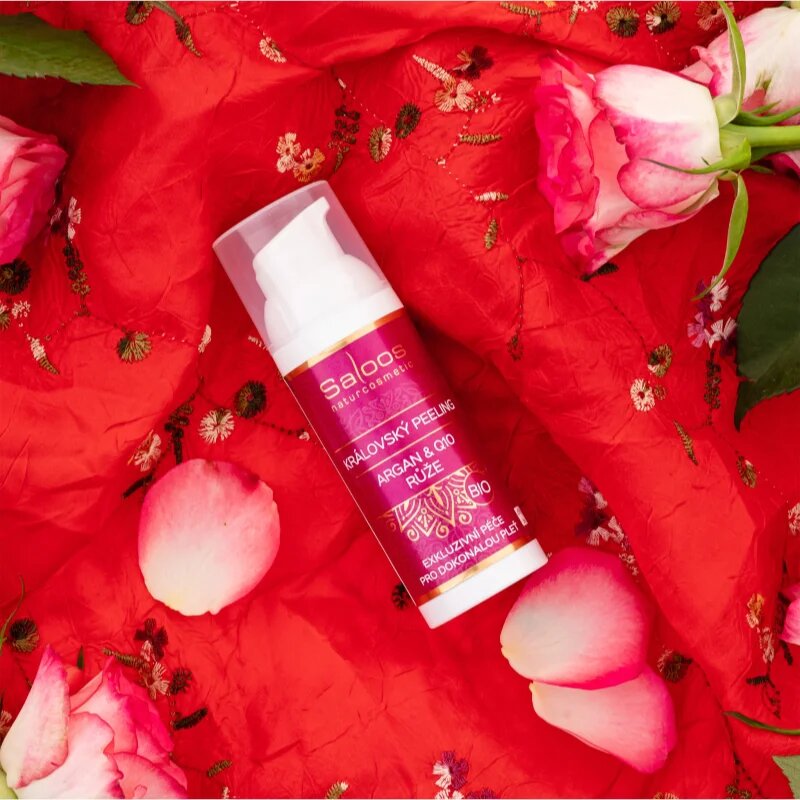 Saloos Bio Královský Peeling Růže omlazující pleťový peeling 50 ml