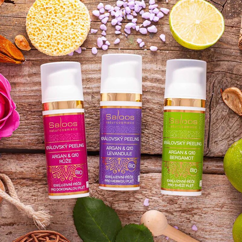 Saloos Bio Královský Peeling Růže omlazující pleťový peeling 50 ml
