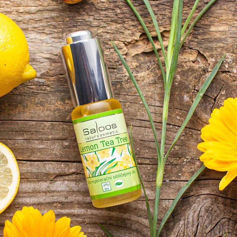Saloos Bio Pleťové Oleje Lemon Tea Tree regenerační olej pro mastnou a problematickou pleť 20 ml