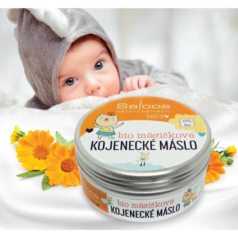 Saloos Bio Šlehaná Másla šlehané měsíčkové kojenecké máslo měsíček 150 ml