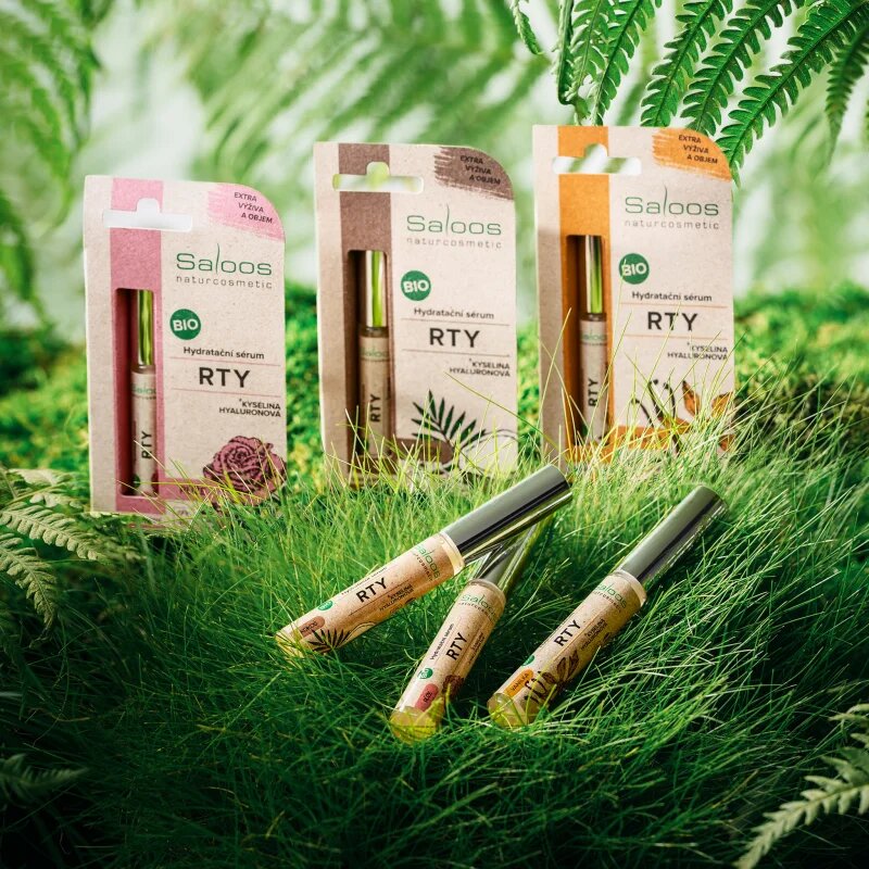 Saloos Bioaktivní Sérum hydratační sérum na rty Růže 7 ml