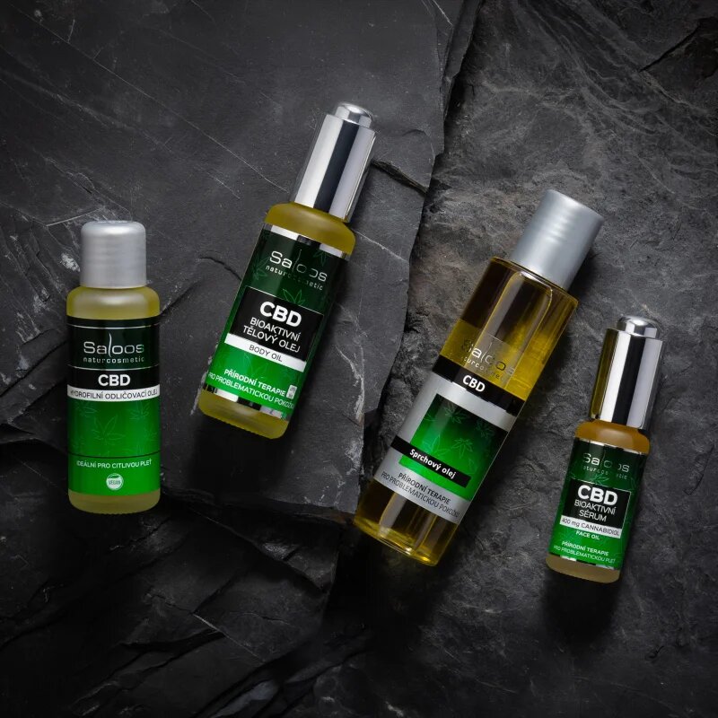 Saloos CBD hydrofilní olej pro šetrné odlíčení pleti 50 ml