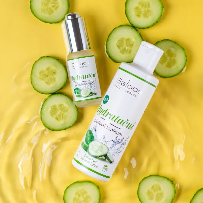 Saloos Hydratace hydratační pleťové tonikum s okurkou a aloe vera 200 ml