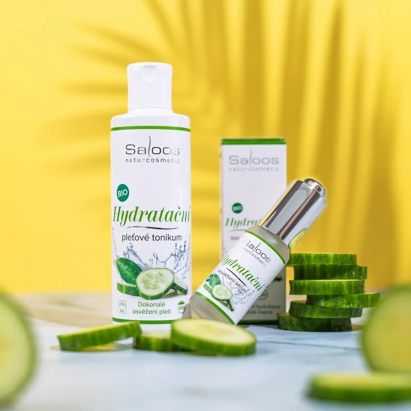 Saloos Hydratace hydratační pleťové tonikum s okurkou a aloe vera 200 ml