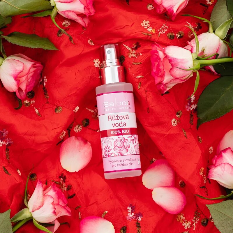Saloos Květinová Voda Růže 100% Bio květinová pleťová voda pro rozjasnění a revitalizaci 100 ml