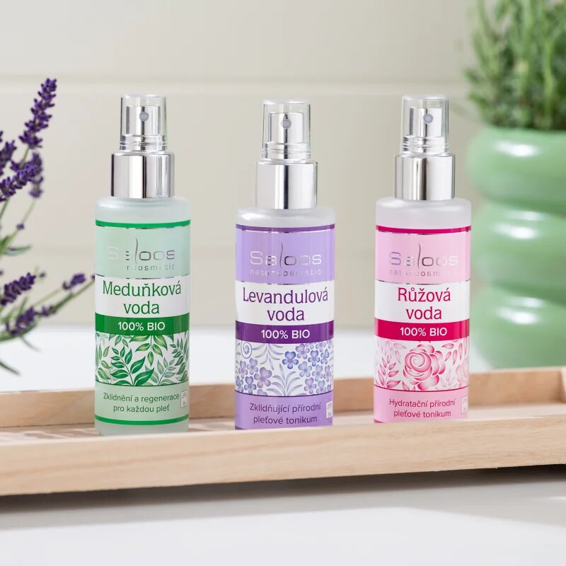 Saloos Květinová Voda Růže 100% Bio květinová pleťová voda pro rozjasnění a revitalizaci 50 ml