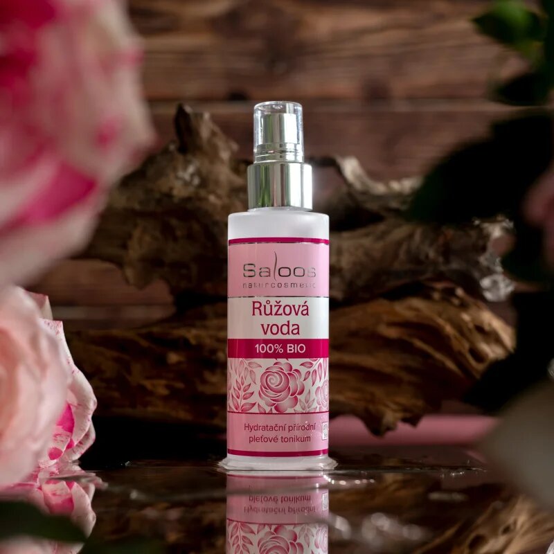Saloos Květinová Voda Růže 100% Bio květinová pleťová voda pro rozjasnění a revitalizaci 50 ml