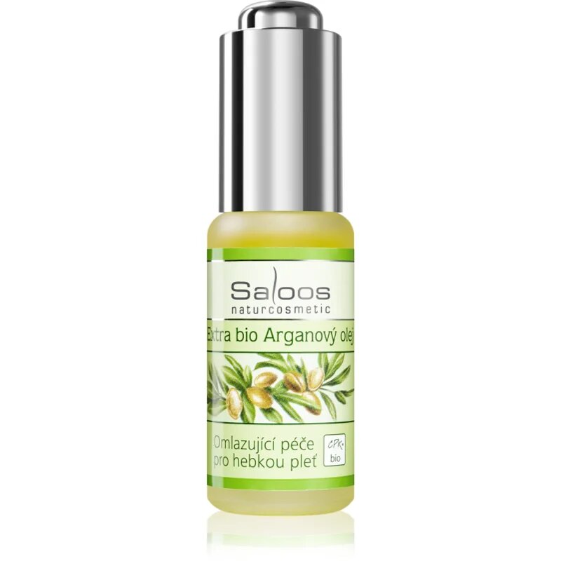 Saloos Oleje Lisované Za Studena Arganový Extra Bio bio arganový olej s omlazujícím účinkem 20 ml