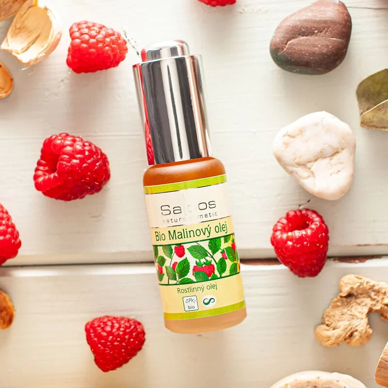 Saloos Oleje Lisované Za Studena Malinový Bio bio malinový olej 20 ml