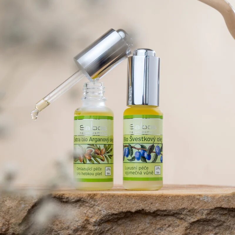 Saloos Oleje Lisované Za Studena Švestkový Bio švestkový olej 20 ml