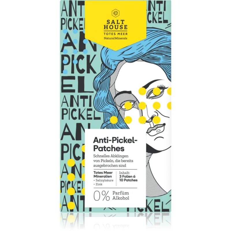 Salt House Natural Minerals Anti-pimple Patches náplasti na problematickou pleť proti akné 30 ks