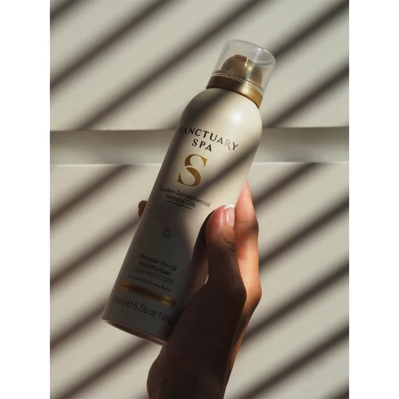 Sanctuary Spa Golden Sandalwood hydratační pěna s vyživujícím účinkem 200 ml