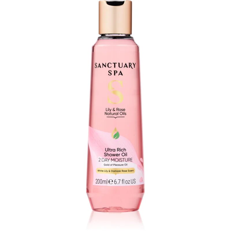 Sanctuary Spa Lily & Rose Natural Oils pečující sprchový olej 200 ml