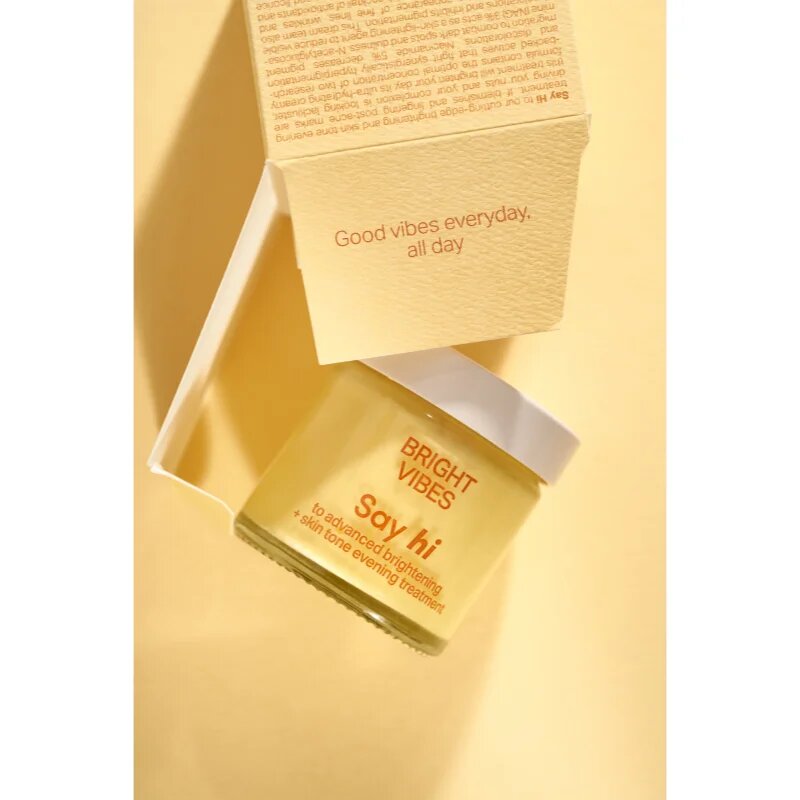 Say Hi Bright Vibes rozjasňující krém pro pleť s hyperpigmentací 50 ml