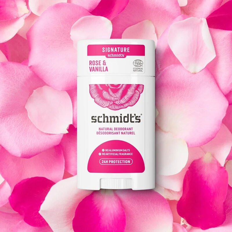 Schmidt's Rose + Vanilla přírodní tuhý deodorant 75 g