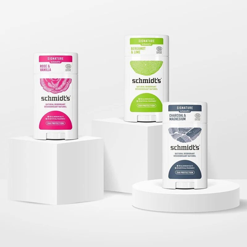 Schmidt's Rose + Vanilla přírodní tuhý deodorant 75 g