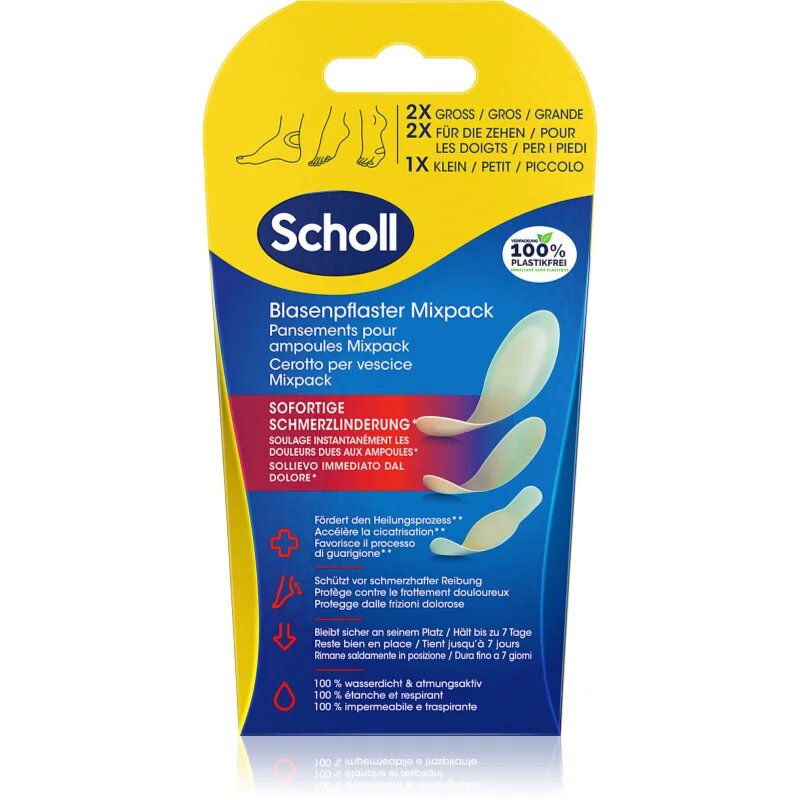Scholl Dr. 's Blister Plasters voděodolná náplast na puchýře 5 ks