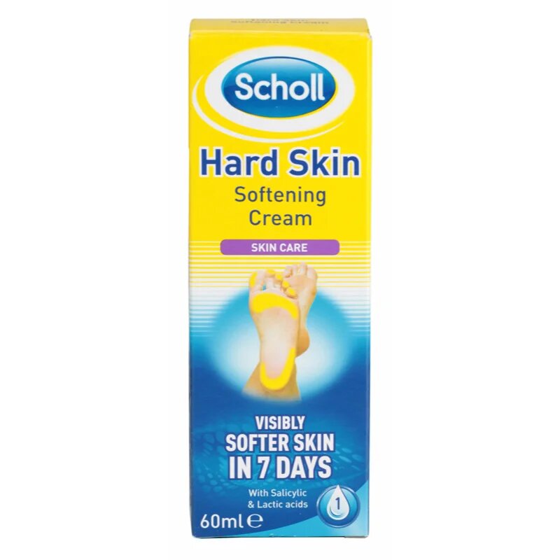 Scholl Foot Cream Hard Skin noční krém na změkčení ztvrdlé kůže 60 ml