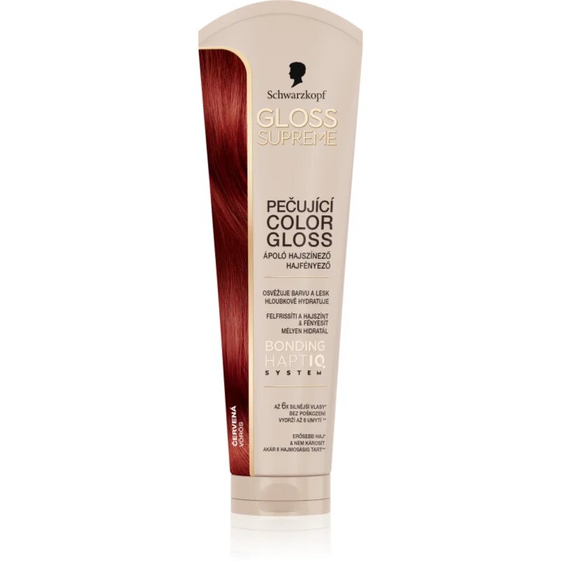 Schwarzkopf Creme Supreme Gloss barvicí maska dodávající hydrataci a lesk odstín Červená 145 ml