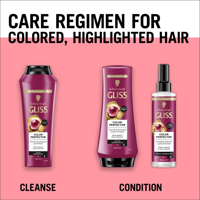 Schwarzkopf Gliss Color Perfector ochranný kondicionér pro barvené vlasy 200 ml