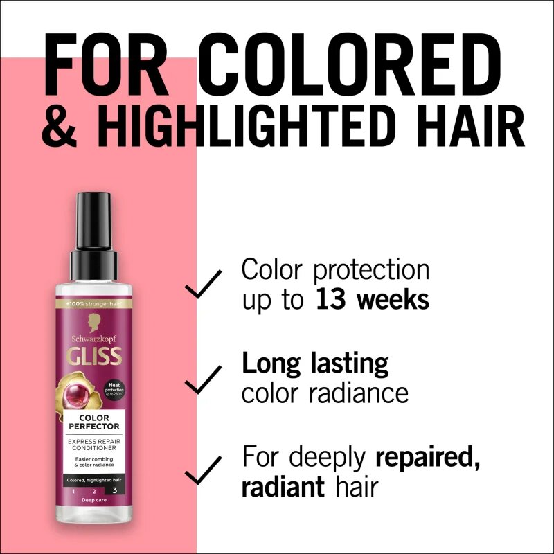 Schwarzkopf Gliss Color Perfector regenerační balzám pro barvené a melírované vlasy 200 ml