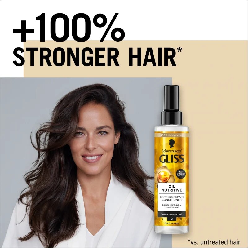 Schwarzkopf Gliss Oil Nutritive regenerační balzám pro nepoddajné a krepatějící se vlasy 200 ml