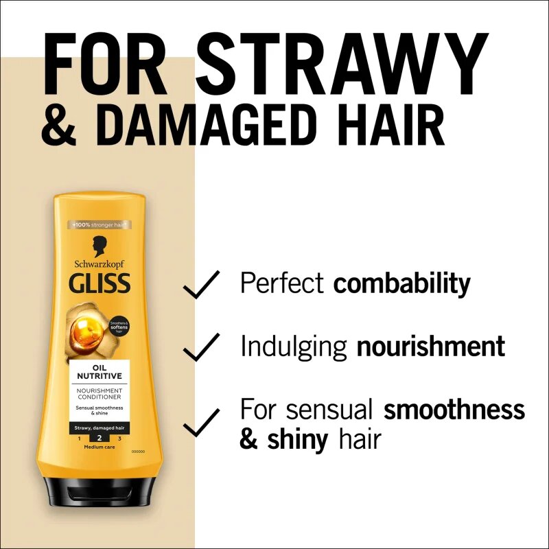 Schwarzkopf Gliss Oil Nutritive vyživující kondicionér s olejem 200 ml