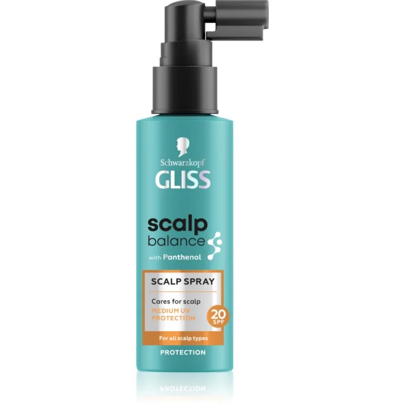 Schwarzkopf Gliss Scalp Balance ochranný sprej proti slunečnímu záření pro pokožku hlavy SPF 20 100 ml
